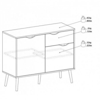 Tvilum Oslo Cassettiera, 2...