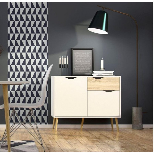 Tvilum Oslo Cassettiera, 2 Ante Battenti, 1...