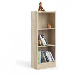 Tvilum Basik Libreria 3 Vani, Regolabili, 40,6x26,7x107,2 cm, Rovere