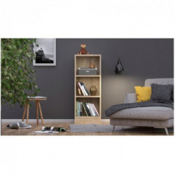 Tvilum Basik Libreria 3 Vani, Regolabili, 40,6x26,7x107,2 cm, Rovere