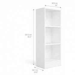 Tvilum Basik Libreria 3 Vani, Regolabili, 40,6x26,7x107,2 cm