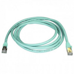 StarTech.com Cavo di Rete Ethernet Cat6a - Cavo Schermato STP da 2m - Turchese