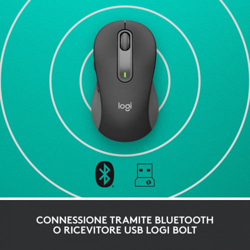 Logitech Signature M650 mouse Mano destra RF...