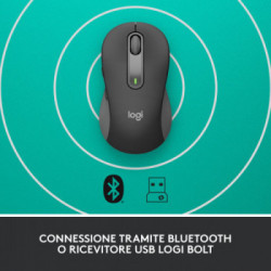 Logitech Signature M650 mouse Mano destra RF senza fili + Bluetooth Ottico 2000 DPI