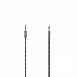 Hama Cavo Jack 3.5 mm M/Jack 3.5 mm M, 1,5 metri, TPE, connettori dorati, spine metallo, nero