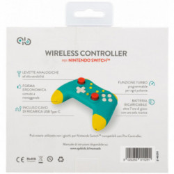 Qubick ACSW0101 periferica di gioco Verde, Giallo Gamepad Analogico Nintendo Switch