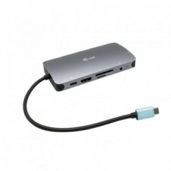 i-tec USB-C Metal Nano Dock HDMI/VGA with LAN + Charger 112W