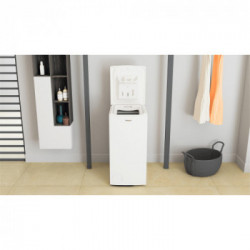Whirlpool TDLR 65241BS IT - Lavatrice a Carica dall' Alto, 6,5 Kg, 1200 Giri, Classe C