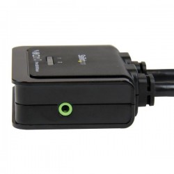 StarTech.com Switch KVM cavo HDMI USB 2 porte con audio e switch remoto – Alimentazione USB