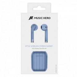 SBS Style Auricolare Wireless In-ear Musica e Chiamate Micro-USB Bluetooth Blu