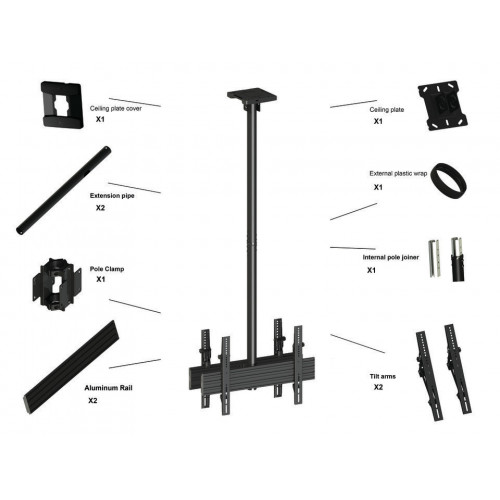 Multibrackets 3453 Supporto per display...