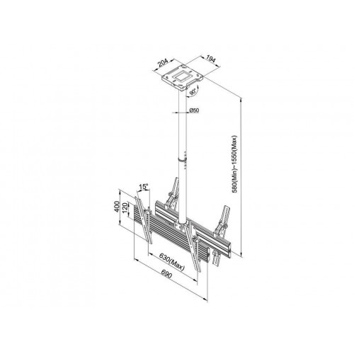 Multibrackets 3453 Supporto per display...