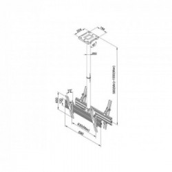 Multibrackets 3453 Supporto per display espositivi 165,1 cm (65") Nero