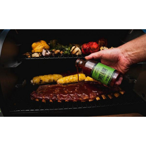 Traeger salsa barbecue “SWEAT & HEAT” dolce e...
