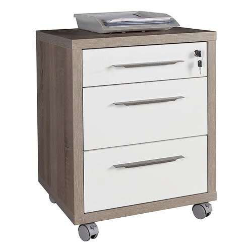 Cassettiera Composad Disegno Laccato bianco e...