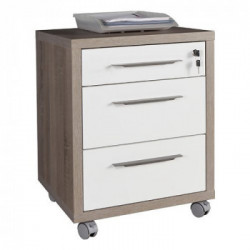 Cassettiera Composad Disegno Laccato bianco e Rovere tartufo CT4811K51