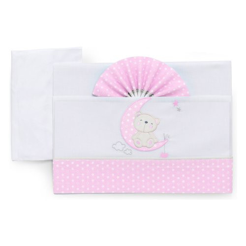 Italbaby - Set Culla 3pz Ric.Moon Rosa 15.3010.401