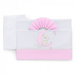 Italbaby - Set Culla 3pz Ric.Moon Rosa 15.3010.401