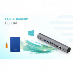 i-tec Metal Cooling Pad for notebooks (up-to 15.6”) with USB-C Docking Station (Power Delivery 100 W)