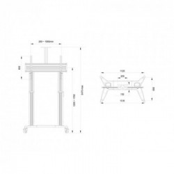 Multibrackets 3120 Supporto TV a parete 2,79 m (110") Nero