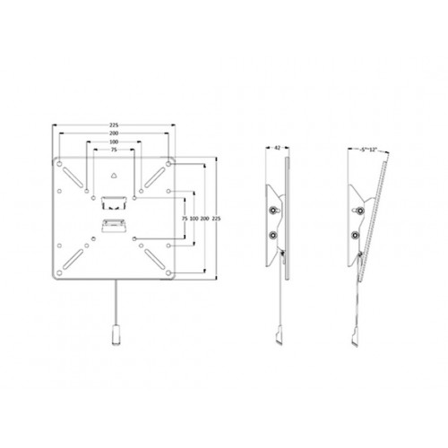 Multibrackets 1039 Supporto TV a parete 101,6...