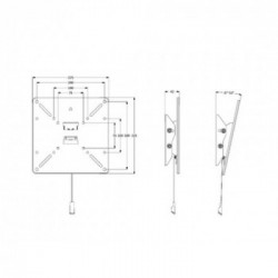 Multibrackets 1039 Supporto TV a parete 101,6 cm (40") Nero