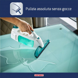 Leifheit Dry&Clean Set Lavavetri Elettrico con Manico e Tergivetro