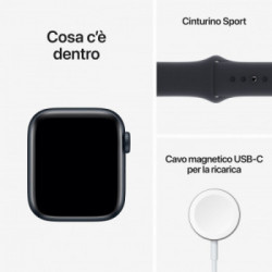Apple Watch SE GPS + Cellular 40mm Cassa in Alluminio color Mezzanotte con Cinturino Sport Band Mezzanotte - Regular