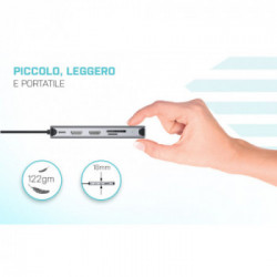 i-tec USB 3.0 USB-C/Thunderbolt 3x Display Metal Nano Dock with LAN + Power Delivery 100 W