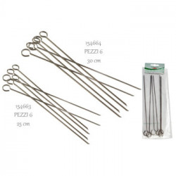 SPIEDINI INOX BLISTER PZ.6 CM.30