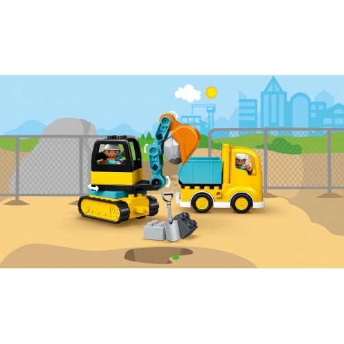 LEGO DUPLO Camion e scavatrice cingolata - 10931