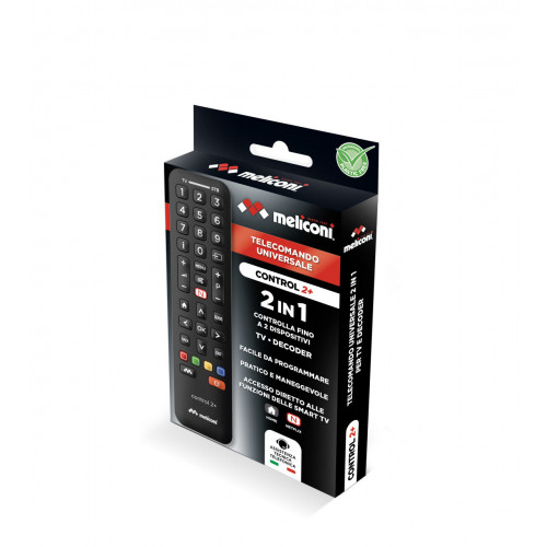 Meliconi Control 2+ telecomando IR Wireless TV,...