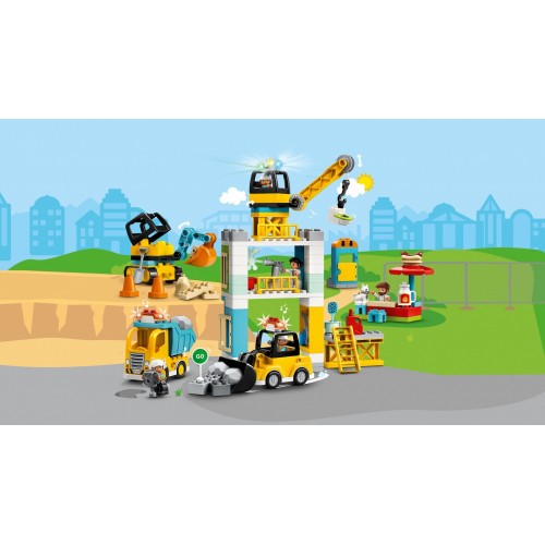 LEGO DUPLO Cantiere edile con gru a torre - 10933