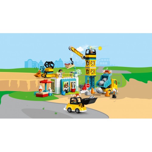 LEGO DUPLO Cantiere edile con gru a torre - 10933