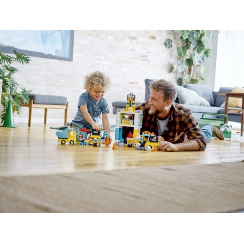 LEGO DUPLO Cantiere edile con gru a torre - 10933