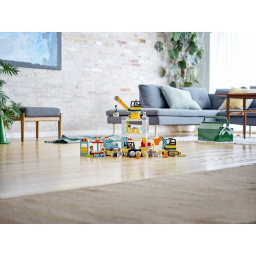 LEGO DUPLO Cantiere edile con gru a torre - 10933