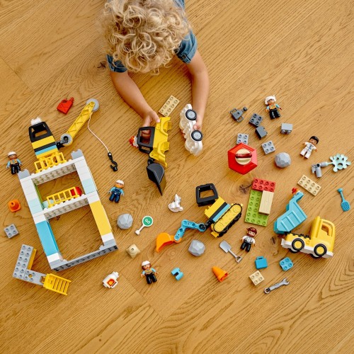 LEGO DUPLO Cantiere edile con gru a torre - 10933