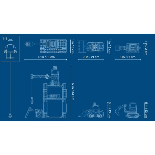 LEGO DUPLO Cantiere edile con gru a torre - 10933