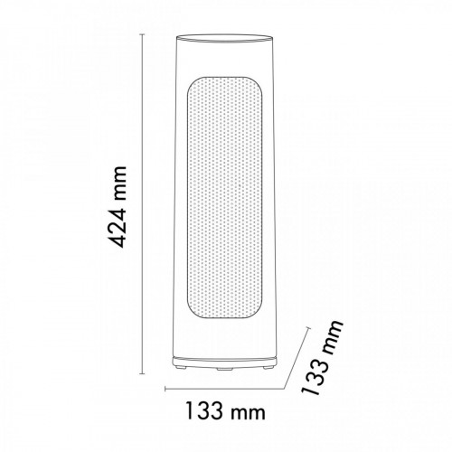 Argoclima Homer Interno Nero, Bianco 2000 W...