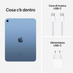 Apple iPad 10.9-pollici Wi-Fi 64GB - Blu *ESTENSIONE GARANZIA3 3 ANNI IN PIU' in omaggio*