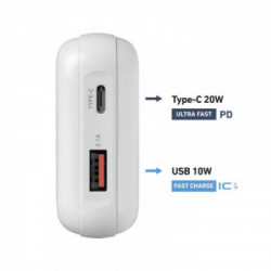 SBS TEBB10000PD20RUW batteria portatile Polimeri di litio (LiPo) 10000 mAh Bianco