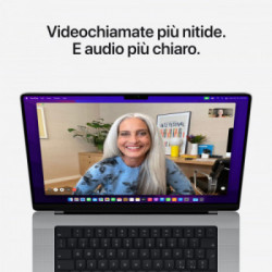 Apple MacBook Pro 14" chip M1 Pro 10‑core CPU 16‑core GPU 1TB SSD Argento *ESTENSIONE GARANZIA3 3 ANNI IN PIU' in omaggio*