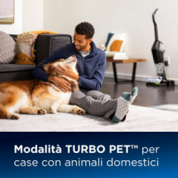 Bissell CrossWave X7 Cordless Pet - Lavapavimenti 3-in-1, Progettato per Case con Animali Domestici
