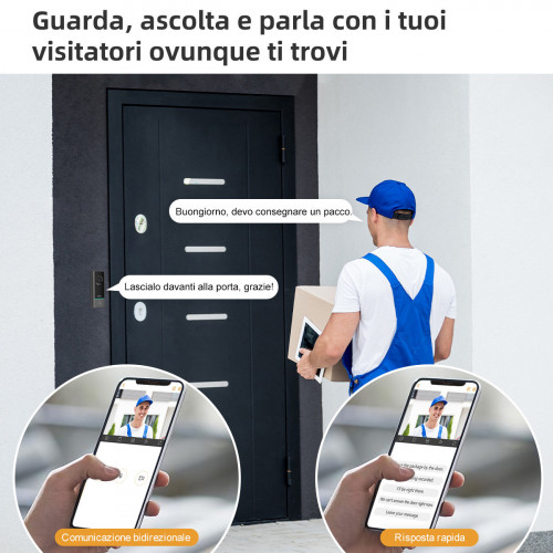 Imou DB60 Kit - Videocampanello da 5Mp a...