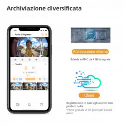 Imou DB60 Kit - Videocampanello da 5Mp a batteria con suoneria da interno supplementare