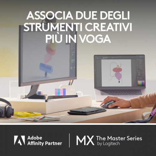 Logitech MX Master 3S for Mac mouse Mano destra...