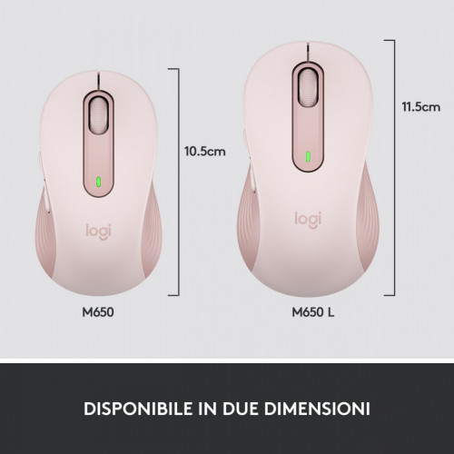 Logitech Signature M650 mouse Mano destra RF...