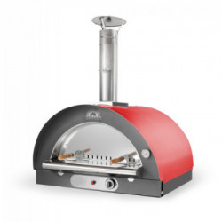 Pizza Mia - Forno a Gas Estia, 60X60, Rosso