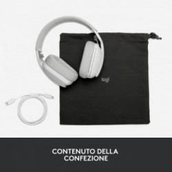 Logitech Zone Vibe 100 Auricolare Wireless A Padiglione Musica e Chiamate Bluetooth Bianco