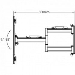 Multibrackets 2623 Supporto per display espositivi 177,8 cm (70") Nero